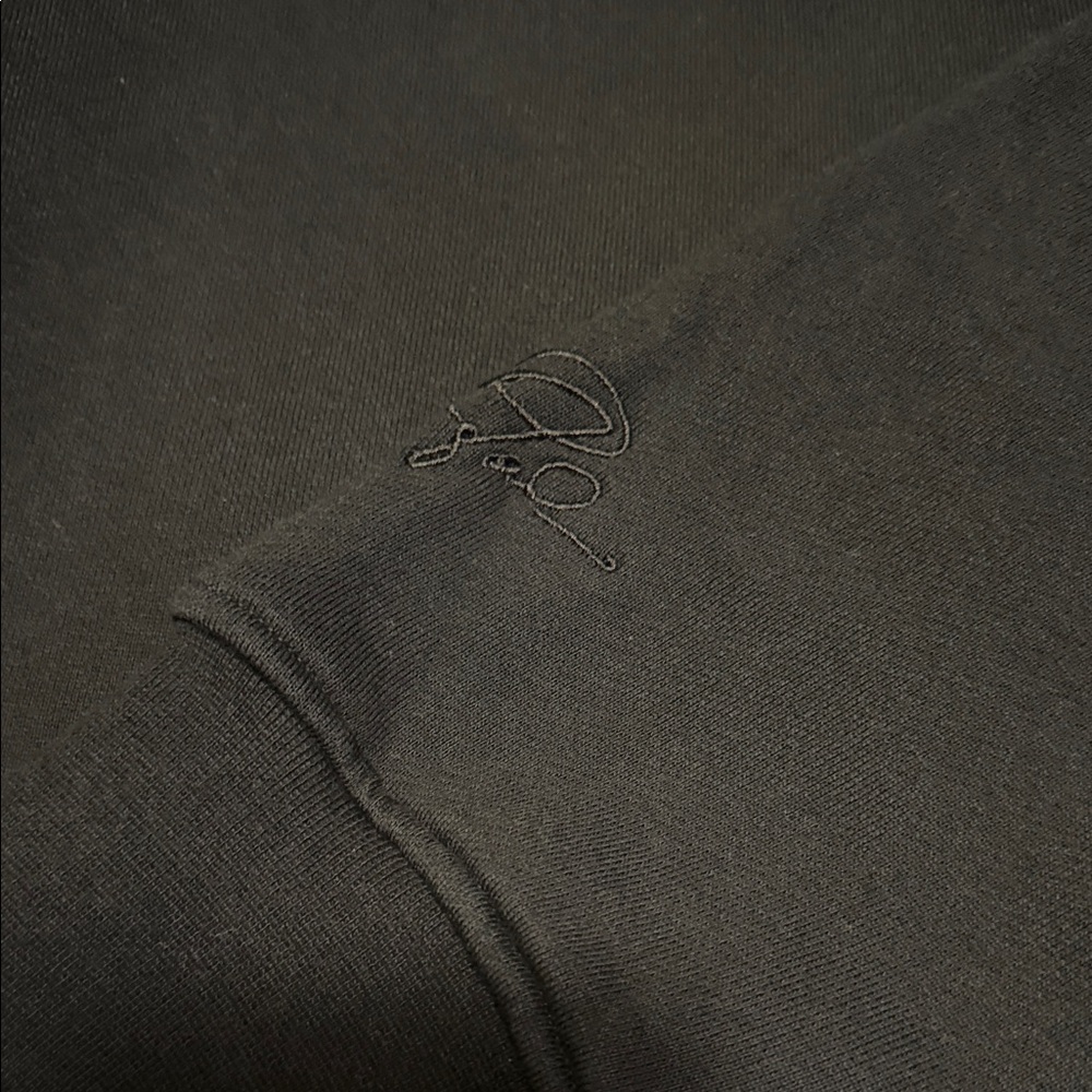 Jordan Black Full-Zip Hoodie with White Jumpman Logo - Picture 5 of 7
